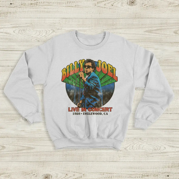 Billy Joel Tour Sweatshirt Live in Concert Billy Joel Shirt Inglewood 1980 Merch