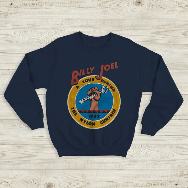 Billy Joel Tour Sweatshirt The Nylon Curtain Billy Joel Shirt 80s Concert Merch