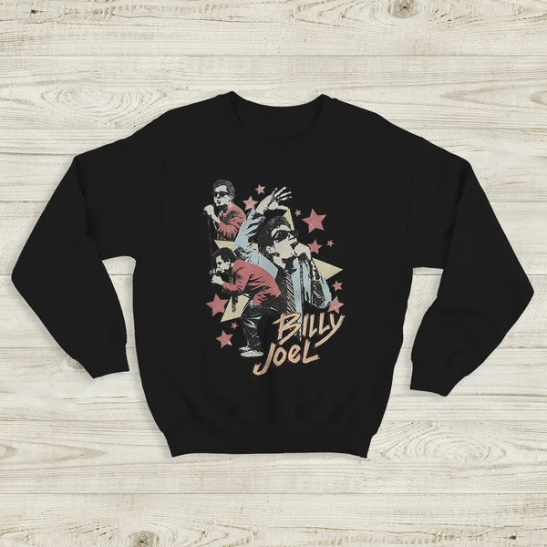 Billy Joel Star Sweatshirt Live Concert Billy Joel Shirt Vintage Music Legend Style