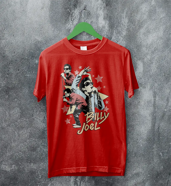 Billy Joel Star T-Shirt Live Concert Billy Joel Shirt Vintage Music Legend Style