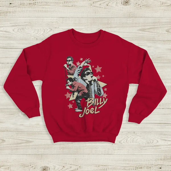Billy Joel Star Sweatshirt Live Concert Billy Joel Shirt Vintage Music Legend Style