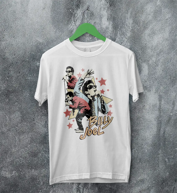 Billy Joel Star T-Shirt Live Concert Billy Joel Shirt Vintage Music Legend Style