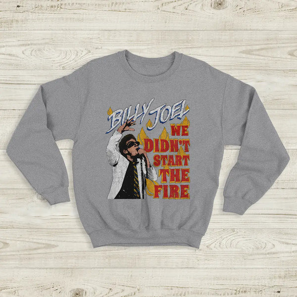 Billy Joel We Didn’t Start the Fire Sweatshirt Vintage Billy Joel Shirt Storm Front Album