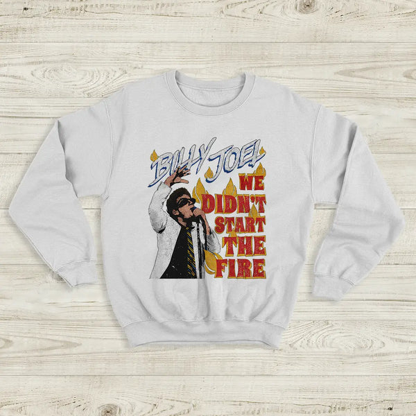 Billy Joel We Didn’t Start the Fire Sweatshirt Vintage Billy Joel Shirt Storm Front Album