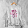 Cute Baphomet Sweatshirt Kawaii Pink Baphomet Sweater Y2K Merch