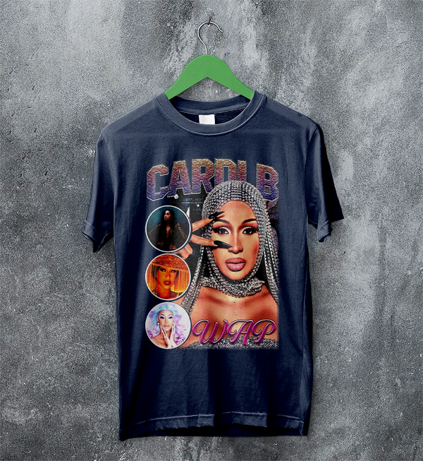 Cardi B Bootleg T-Shirt Rap Cardi B Shirt Retro Rapper Style Tee Music Streetwear