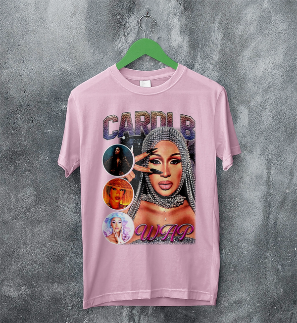 Cardi B Bootleg T-Shirt Rap Cardi B Shirt Retro Rapper Style Tee Music Streetwear