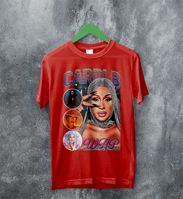 Cardi B Bootleg T-Shirt Rap Cardi B Shirt Retro Rapper Style Tee Music Streetwear