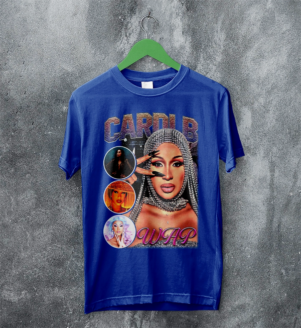 Cardi B Bootleg T-Shirt Rap Cardi B Shirt Retro Rapper Style Tee Music Streetwear
