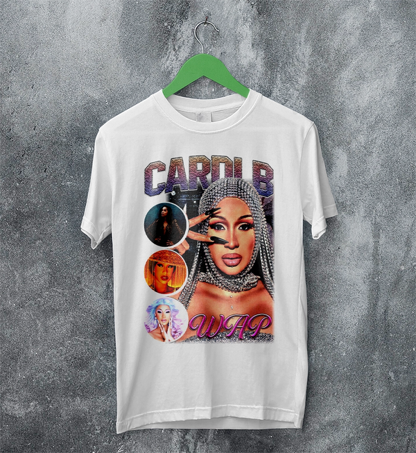 Cardi B Bootleg T-Shirt Rap Cardi B Shirt Retro Rapper Style Tee Music Streetwear