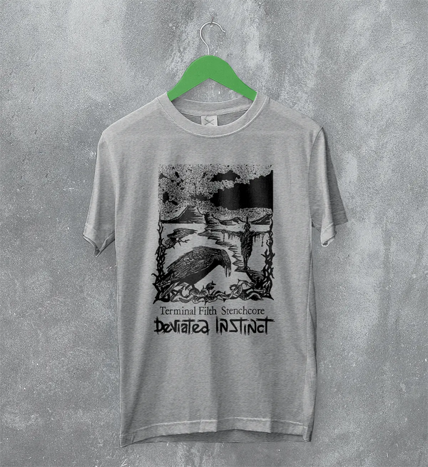 Deviated Instinct Terminal Filth Stenchcore T-Shirt Metal Music Deviated Instinct Shirt