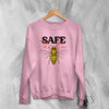 Bee Sweatshirt Safe The Bee Sweater Wildlife Animal Illustration Gift