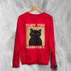 Cat Sweatshirt Fluff You Madafaka Sweater Cat Animal Pet Lover