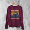 Cat Sweatshirt Pew Pew Madafaka Sweater Cat Animal Lover Gift