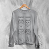 Cat Sweatshirt Expression Cats Sweater Animal Pet Lover Gift