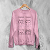 Cat Sweatshirt Expression Cats Sweater Animal Pet Lover Gift