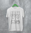 Cat T-Shirt Expression Cats Shirt Animal Pet Lover Gift