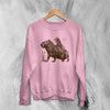 Capybara Sweatshirt Vintage Possum Cowboy Sweater American Lover