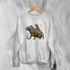 Capybara Sweatshirt Vintage Possum Cowboy Sweater American Lover