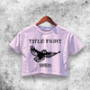 Title Fight Shed Crop Top Tittle Fight Shirt Aesthetic Y2K Shirt