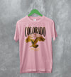 Nature T-Shirt Rocky Mountain Tee Colorado Shirt Eagle Wildlife Print