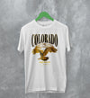 Nature T-Shirt Rocky Mountain Tee Colorado Shirt Eagle Wildlife Print