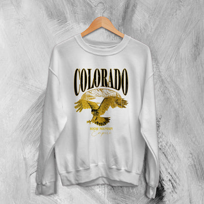 Nature Sweatshirt Rocky Mountain Sweater Colorado Shirt Eagle Wildlife