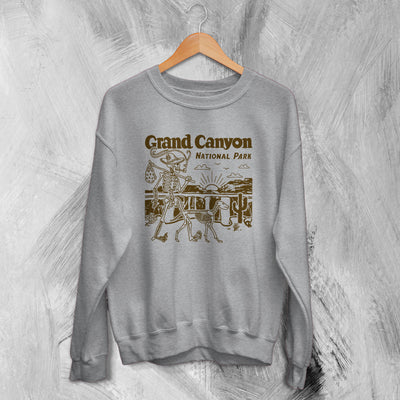 Nature Sweatshirt Grand Canyon Sweater National Park Shirt Retro Wildlife