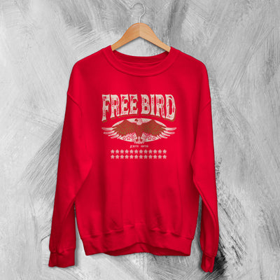 Nature Sweatshirt Free Bird Sweater Eagle Lover Shirt Retro Wildlife Forest