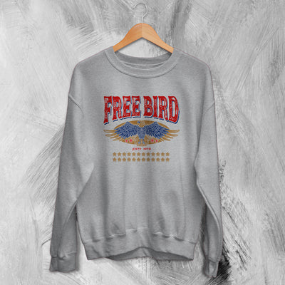 Nature Sweatshirt Free Bird Sweater Eagle Lover Shirt Retro Wildlife Forest