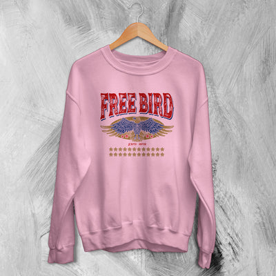 Nature Sweatshirt Free Bird Sweater Eagle Lover Shirt Retro Wildlife Forest