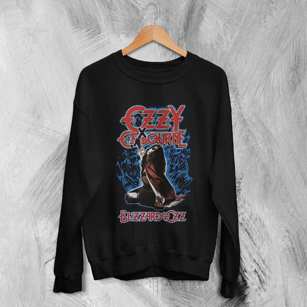 Ozzy Osbourne Blizzard of Ozz Sweatshirt Heavy Metal Music Ozzy Osbourne Shirt