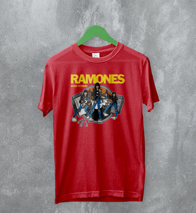 Ramones T-Shirt Road to Ruin Tee Band Punk Album Cover Shirt