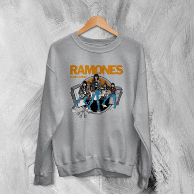 Ramones Sweatshirt Road to Ruin Sweater Band Punk Album Cover Shirt