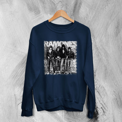 Ramones Sweatshirt 70s Punk Rock Sweater Band Music Shirt Black Ramones