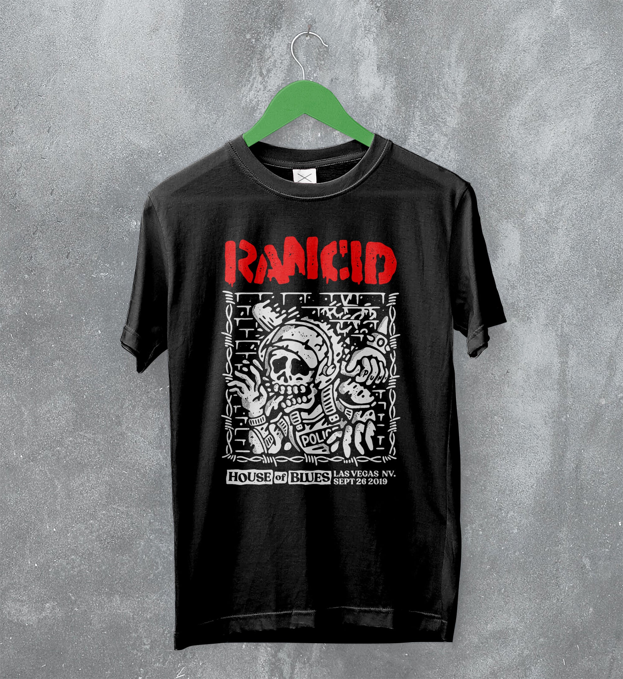 Rancid T-Shirt Tour House of Blues Tee Live Concert Shirt Punk