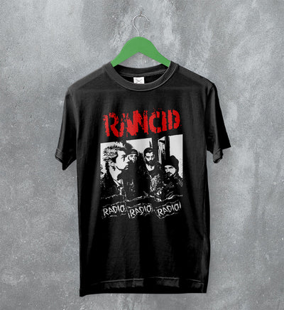 Rancid T-Shirt Radio Radio Radio Tee Album Art Shirt Punk Rock Band