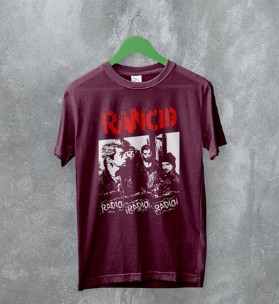 Rancid T-Shirt Radio Radio Radio Tee Album Art Shirt Punk Rock Band