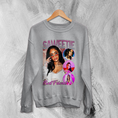 Saweetie Bootleg Sweatshirt Rap Sweater Tour Saweetie Shirt Icy Girl