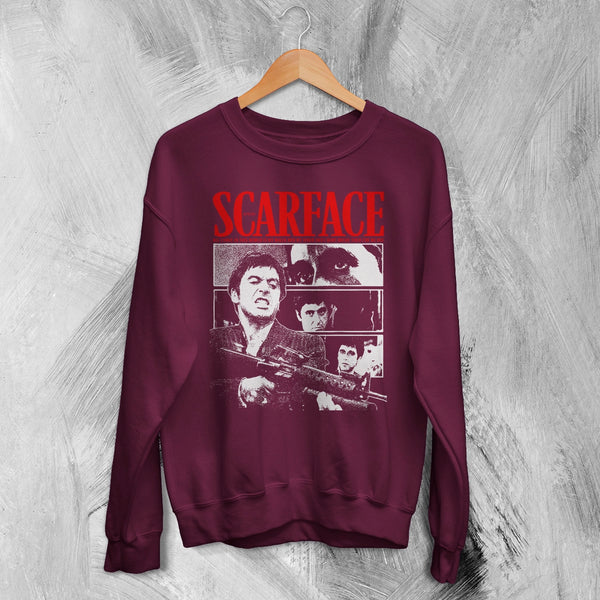 Scarface Tony Montana Sweatshirt Gangster Scarface Shirt Crime Movie Crewneck