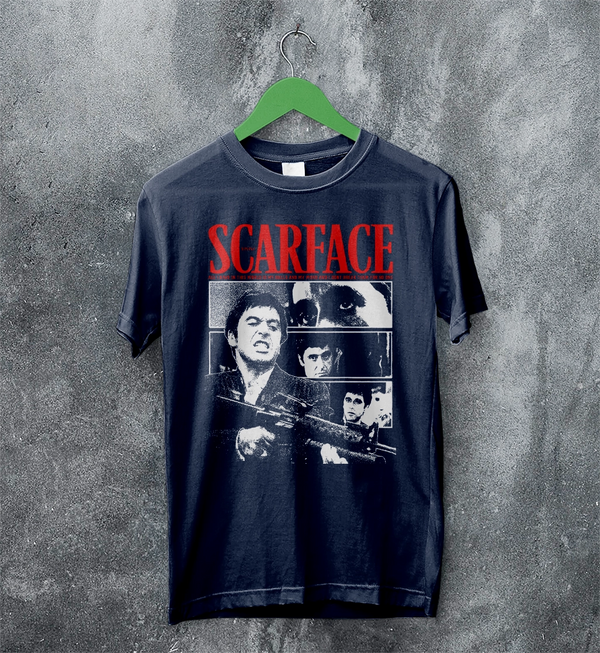 Scarface Tony Montana T-Shirt Gangster Scarface Shirt Crime Movie Tee