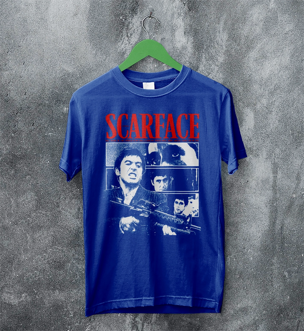 Scarface Tony Montana T-Shirt Gangster Scarface Shirt Crime Movie Tee