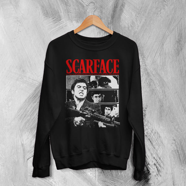 Scarface Tony Montana Sweatshirt Gangster Scarface Shirt Crime Movie Crewneck
