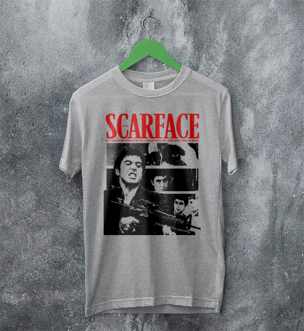 Scarface Tony Montana T-Shirt Gangster Scarface Shirt Crime Movie Tee