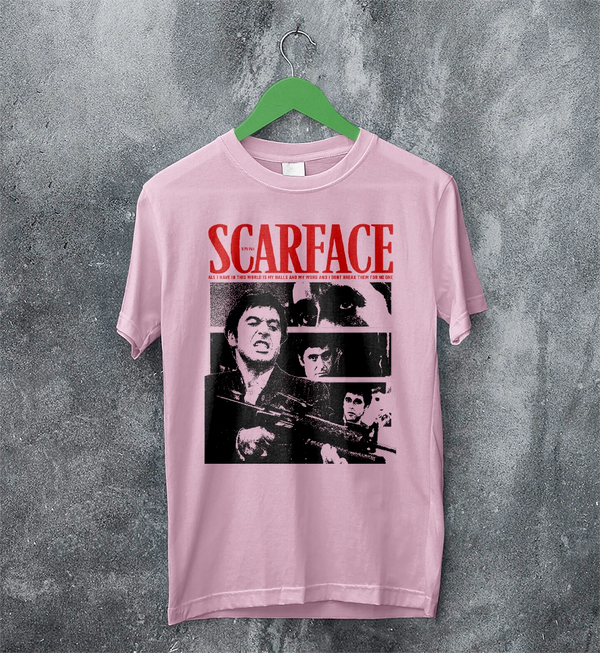 Scarface Tony Montana T-Shirt Gangster Scarface Shirt Crime Movie Tee