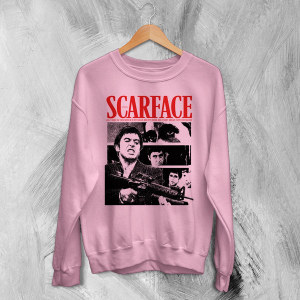 Scarface Tony Montana Sweatshirt Gangster Scarface Shirt Crime Movie Crewneck