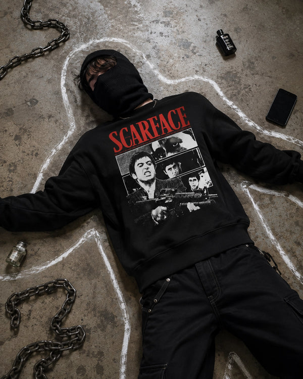 Scarface Tony Montana Sweatshirt Gangster Scarface Shirt Crime Movie Crewneck