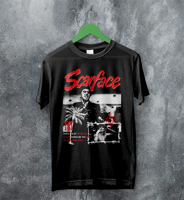 Scarface Crime T-Shirt Vintage Scarface Movie Shirt Brian De Palma Tee