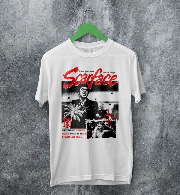 Scarface Crime T-Shirt Vintage Scarface Movie Shirt Brian De Palma Tee