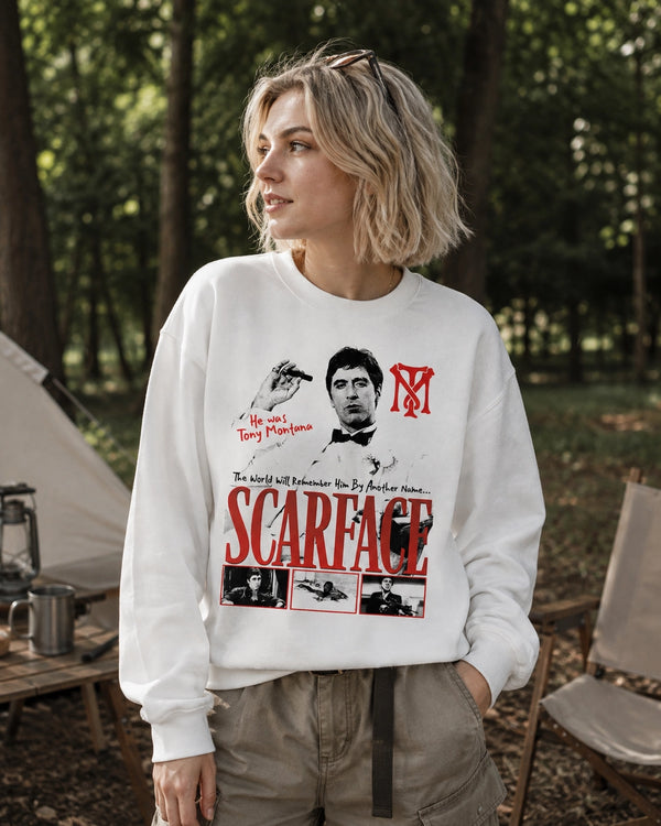 Tony Montana Sweatshirt Scarface Movie Shirt Tony Montana Scarface Crewneck